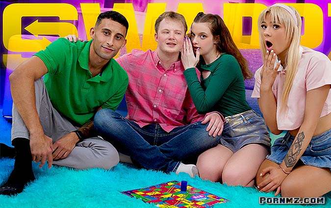 [SisSwap] Marina Vaylor Ellie Smokes – Our Stepsisters Love Dares Game Night Just Got Better