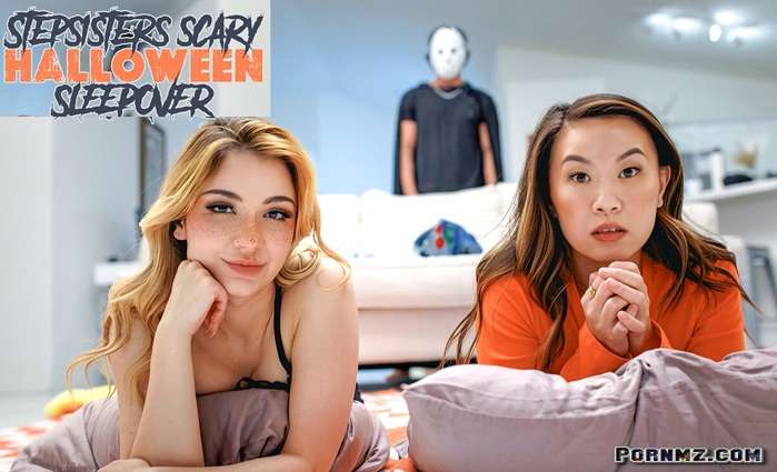 Demi Hawks Kimmy Kimm – Stepsisters Scary Halloween Sleepover (StepSiblingsCaught)