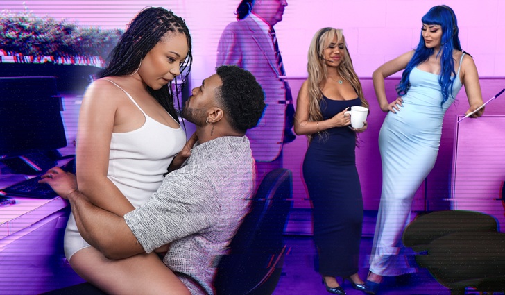 FreeuseFantasy Jewelz Blu Luna Luxe Adriana Maya – The Boss Let Me Fuck All of My Coworkers